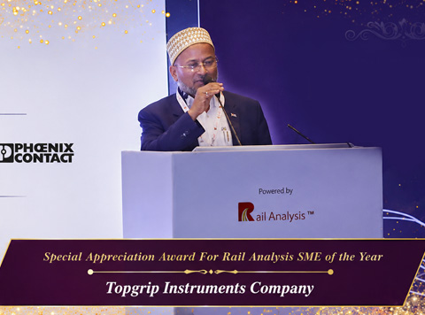 Topgrip Instruments Honored at Rail Analysis Innovative & Excellence Summit 2026