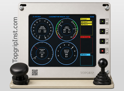 LCD-based Cluster of Digital gauges