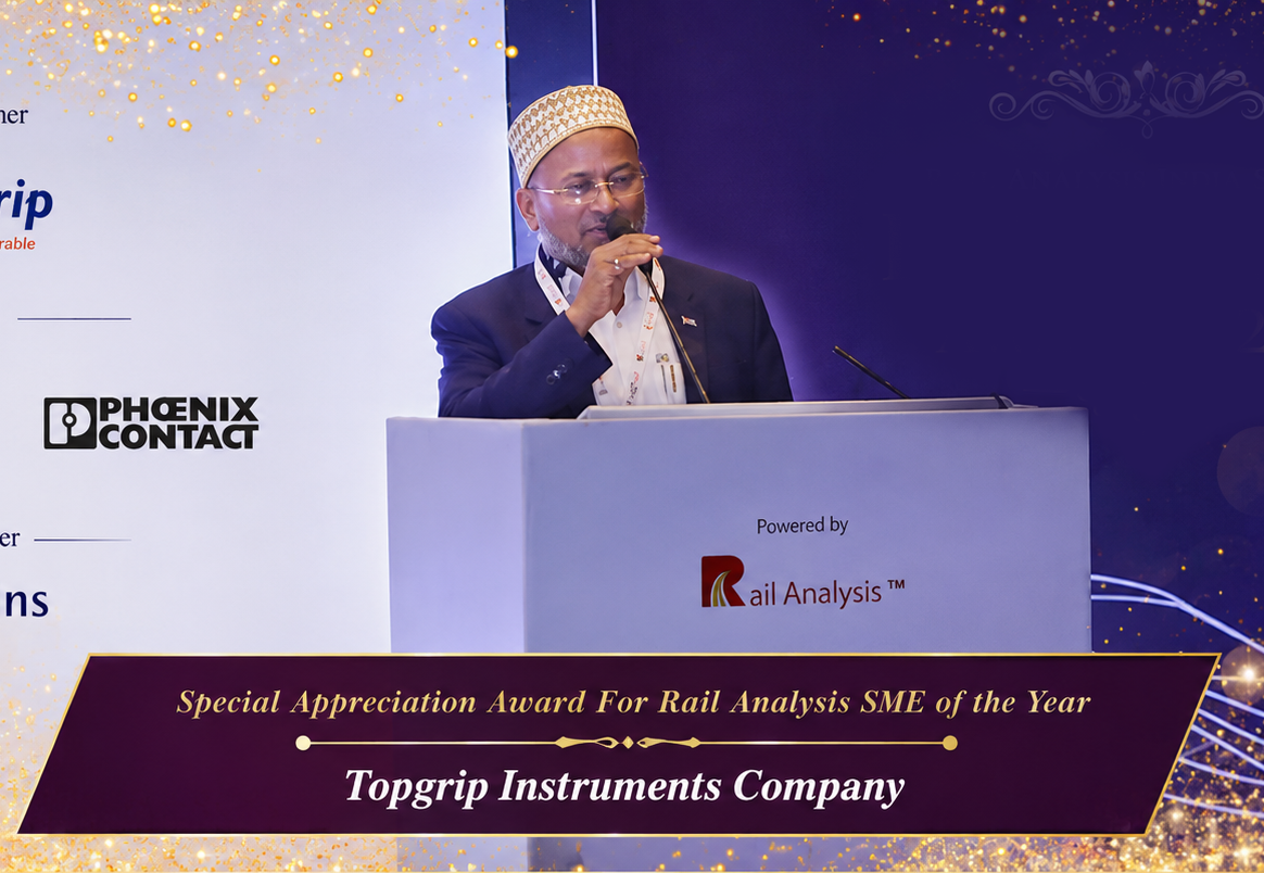 Topgrip Instruments Honored at Rail Analysis Innovative & Excellence Summit 2026